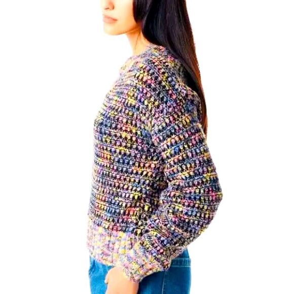 NWT Circus NY Multicolored Rainbow Sweater S - Picture 2 of 12